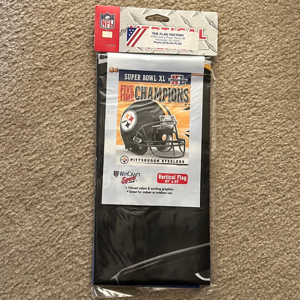 New Pittsburgh Steelers Super Bowl Championship Flag